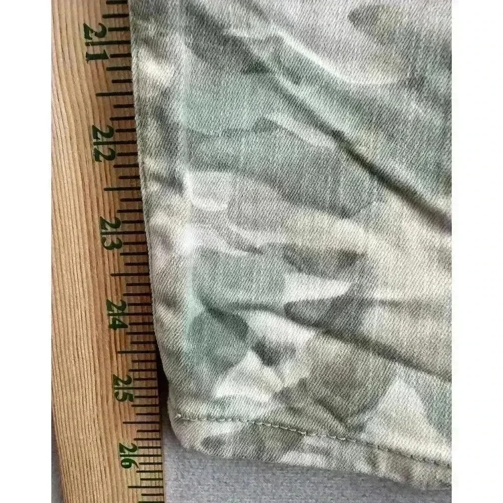 Code Bleu Jeans Women's Sz 18W Wonderland Skinny Ankle Crop Green Camo Denim - Picture 5 of 8